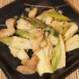 細竹と鶏肉とアスパラの味噌炒め　調理時間5～15分