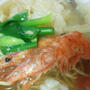 甘海老でラーメンと海の中のリダ