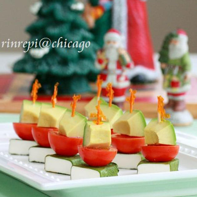 クリスマスカラーピンチョス　ベジ＆チーズ