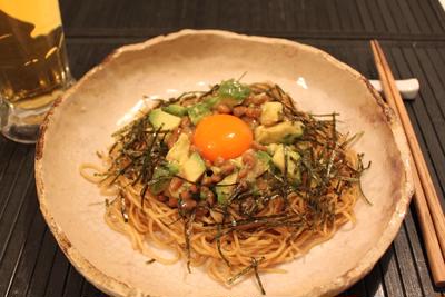 アボカド＆納豆焼きそば