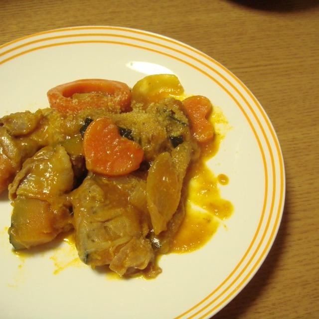 カボチャの肉巻きケチャップ煮