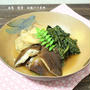 春菊の大量消費♪春菊・椎茸・油揚げの煮物