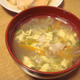 食感が楽しい中華風卵スープ