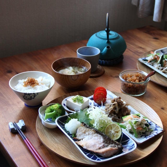 ぶりの塩焼き・和食ワンプレート。