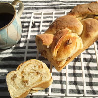 黒糖＆くるみ編み込みパン　＠米粉使用