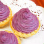 紫芋とカスタードのプチタルト