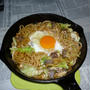 イシスキでカンパチ入り焼きうどん