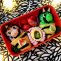 節分キャラ弁♪マリオ鬼とルイジ鬼