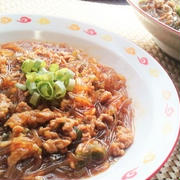 麻婆ソースが絶品！麻婆春雨(^^♪