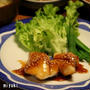 白身魚のオイスターソースごま照り焼き。晩ごはん。