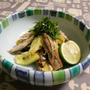 秋刀魚と焼き茄子の和え物