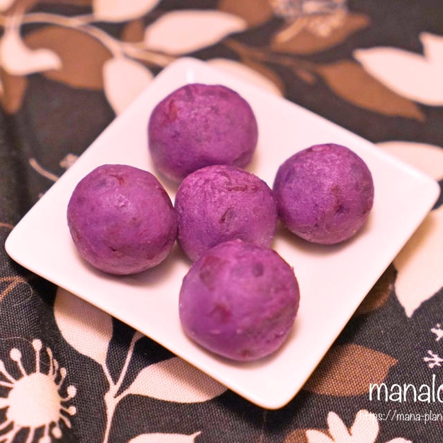 ［レシピ］お弁当にも♪コロコロ紫芋ボール