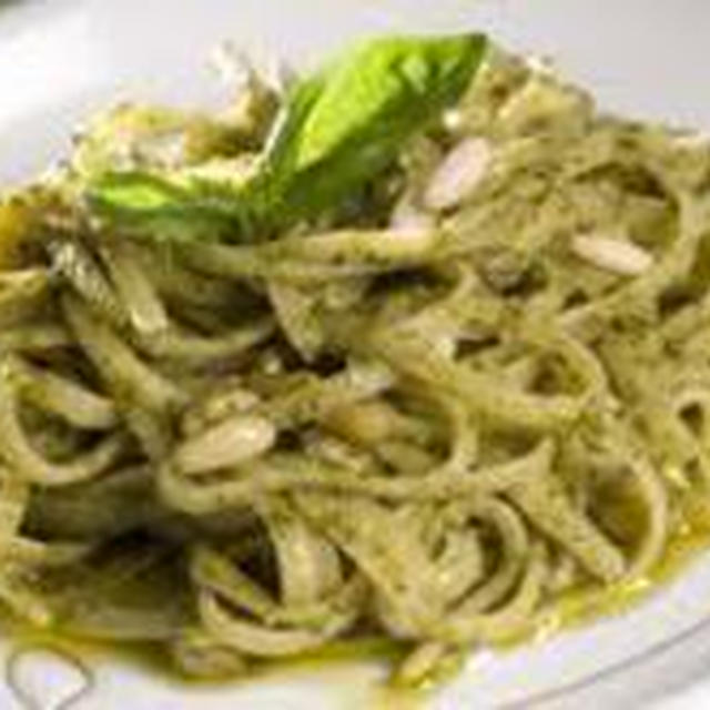 イタリア料理：ジェノヴェーゼソースパスタ