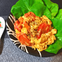 簡単お店味。とろふわ3分のトマたま生姜味噌オイスター炒め（糖質5.3g）