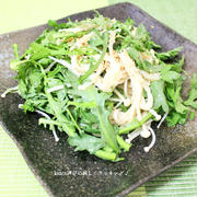 パパッと10分♪えのきだけと春菊の塩ナムル