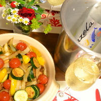 「ガゼラ」と味わう白身魚の彩野菜マリネ仕立て♪