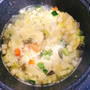 【ヘルシー】ふわふわ卵の野菜たっぷりコンソメスープ