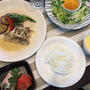 手軽に鱈のムニエル・優しい味のシメジと白みそのソース掛かけ～♪♪