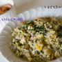 春菊と桜エビの焼飯