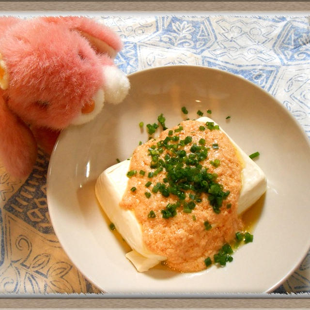 簡単3step『明太子チーズ豆腐』5分で出来る時短おつまみ！キッチンペーパー活用術