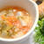 雑穀ベーグルと　白菜とひえのトマトスープ