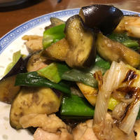 下仁田ねぎと茄子の照り焼きチキン♪～ぐんまクッキングアンバサダー～