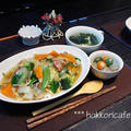 （夕飯）　ダイエット12日目　野菜たっぷり中華丼