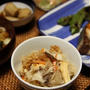 八方だしできのこの炊き込みごはん。ぶりの塩焼き定食。