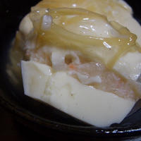 レシピブログ　豆腐レシピコンテスト④　タカノフーズさんのきぬ豆腐で　カニのはさみあんかけ