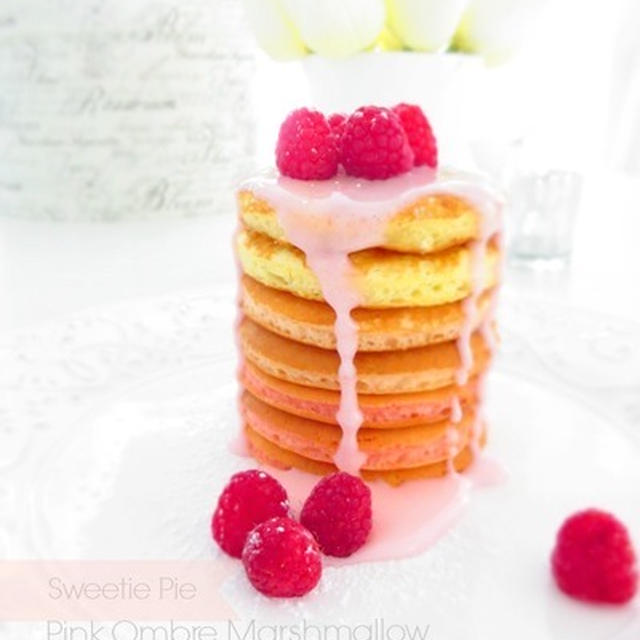 春色ピンクのマシュマロオレンジパンケーキ By Mimiさん レシピブログ 料理ブログのレシピ満載
