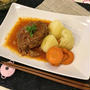 レンジで簡単!煮込みハンバーグ