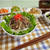 ヘルシー☆サラダ牛丼・桜えび・枝豆・三つ葉のひじきサラダ等・・の晩御飯