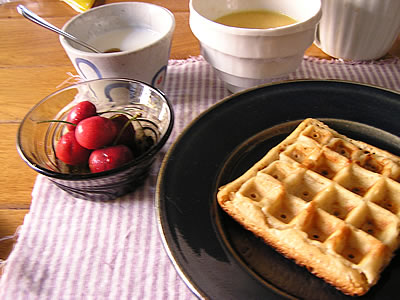 朝食・人参と豆乳のふわふわスープ