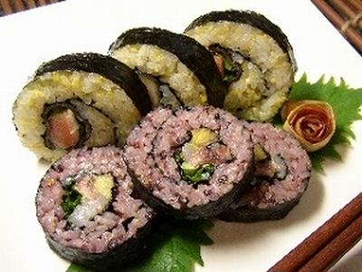 カラフル黒米＆粟寿司