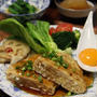 コリコリつくね焼き　麺つゆあんかけ。