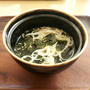 コーヒー豆から発芽／にゅうめん風わかめスープ