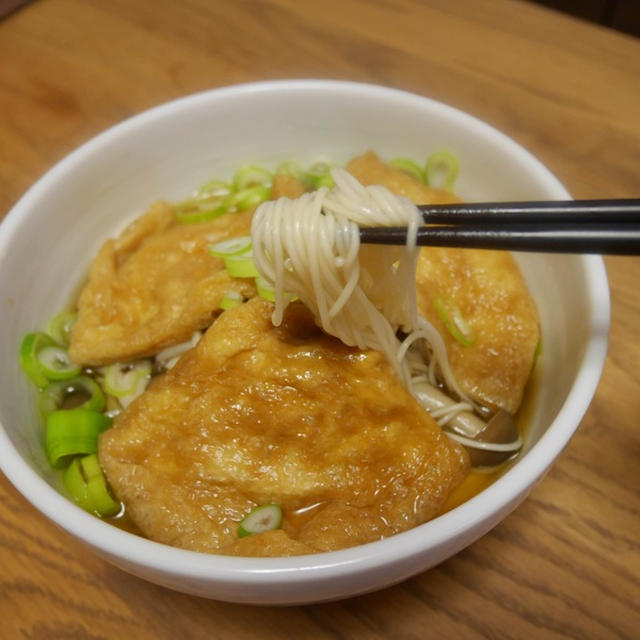 さぼり飯。温まるキツネにゅう麺の作り方