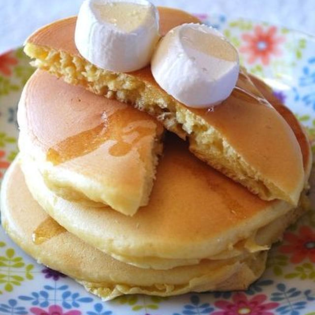 マシュマロ ホットケーキミックスで朝食 By あさえもんさん レシピブログ 料理ブログのレシピ満載