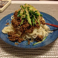 ジャージャー麺風　麺線