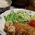 なすとキムチの豚肉包み揚げ。晩ごはん。