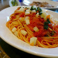トマトとモッツァレラのスパゲティ