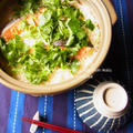 掲載 ☆ Nadia（ナディア） 旬のレシピ ～ 塩麹鮭と三つ葉の土鍋ご飯