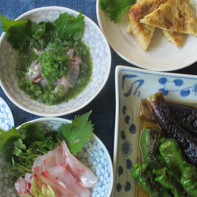 冷酒の進む夏らしい和食四品