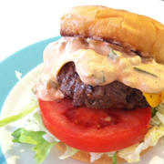 In-n-out風チーズバーガー