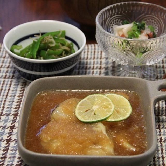 フライパンひとつで鱈のおろし煮。