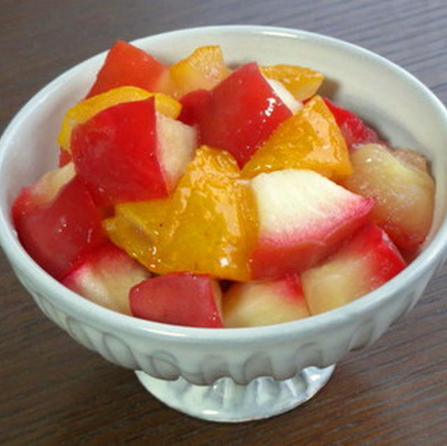 紅玉りんごと柚子の蜜煮