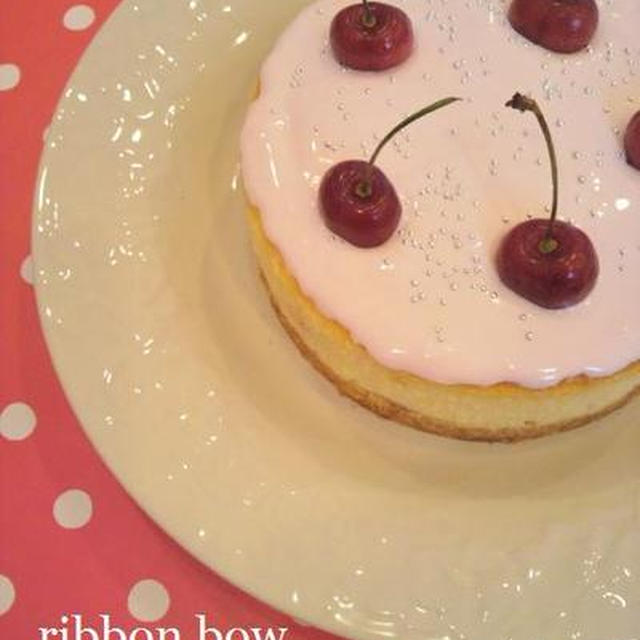 アメリカンチェリーのチーズケーキ By Yasuyoさん レシピブログ 料理ブログのレシピ満載