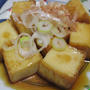絹揚げの雷（かみなり）豆腐風