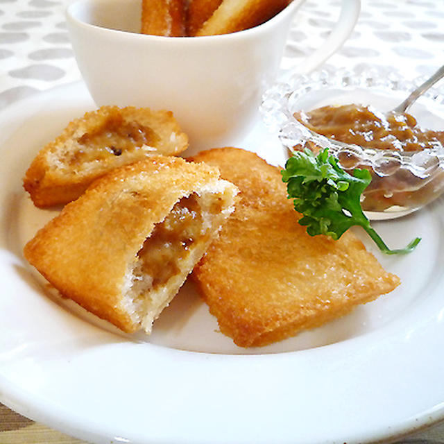 カレー揚げ食パン By Machiさん レシピブログ 料理ブログのレシピ満載