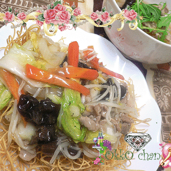 あんかけ 皿うどん　パリパリ麺…！！